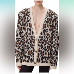 NWT RONNY KOBO LEOPARD CARDIGAN 💝